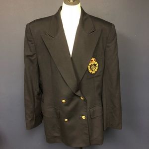 Woman Navy Ralph Lauren double breasted blazer 16